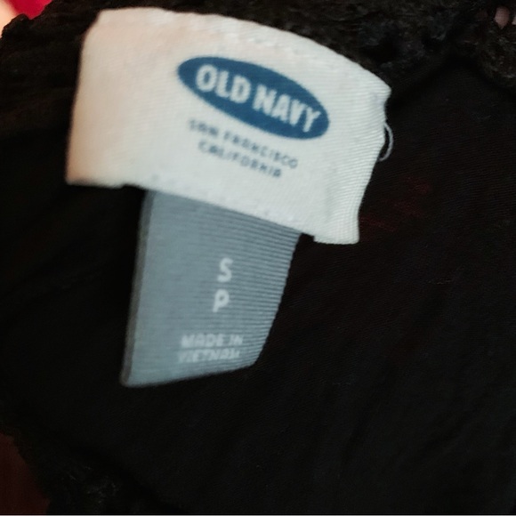 Old Navy Netted Strap Black Tank S - Picture 4 of 4
